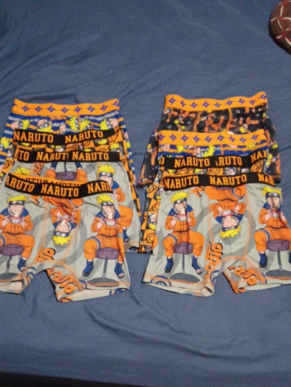Bundle Of 8 Naruto Graphic Boxer Briefs For Boys Size 8